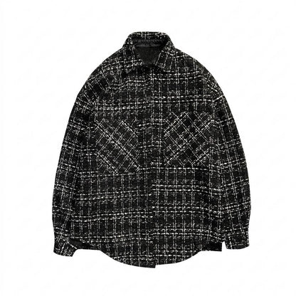 Lederjacken Outlet24 - Kezan | Strukturiertes Kariertes Hemd Unisex
