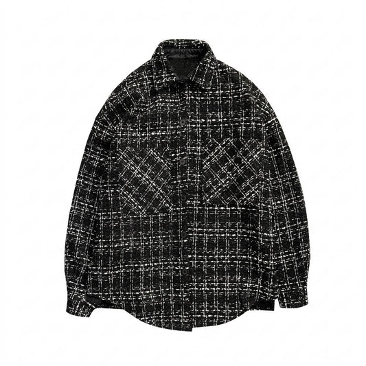 Lederjacken Outlet24 - Kezan | Strukturiertes Kariertes Hemd Unisex