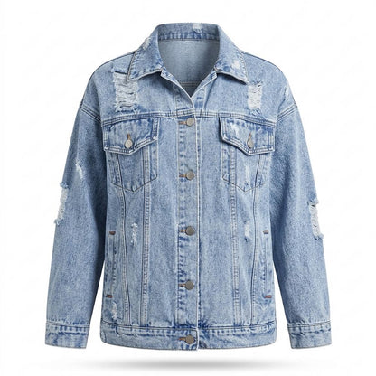 Lederjacken Outlet24 - Aopas | Used-Look Oversize Jacke Damen