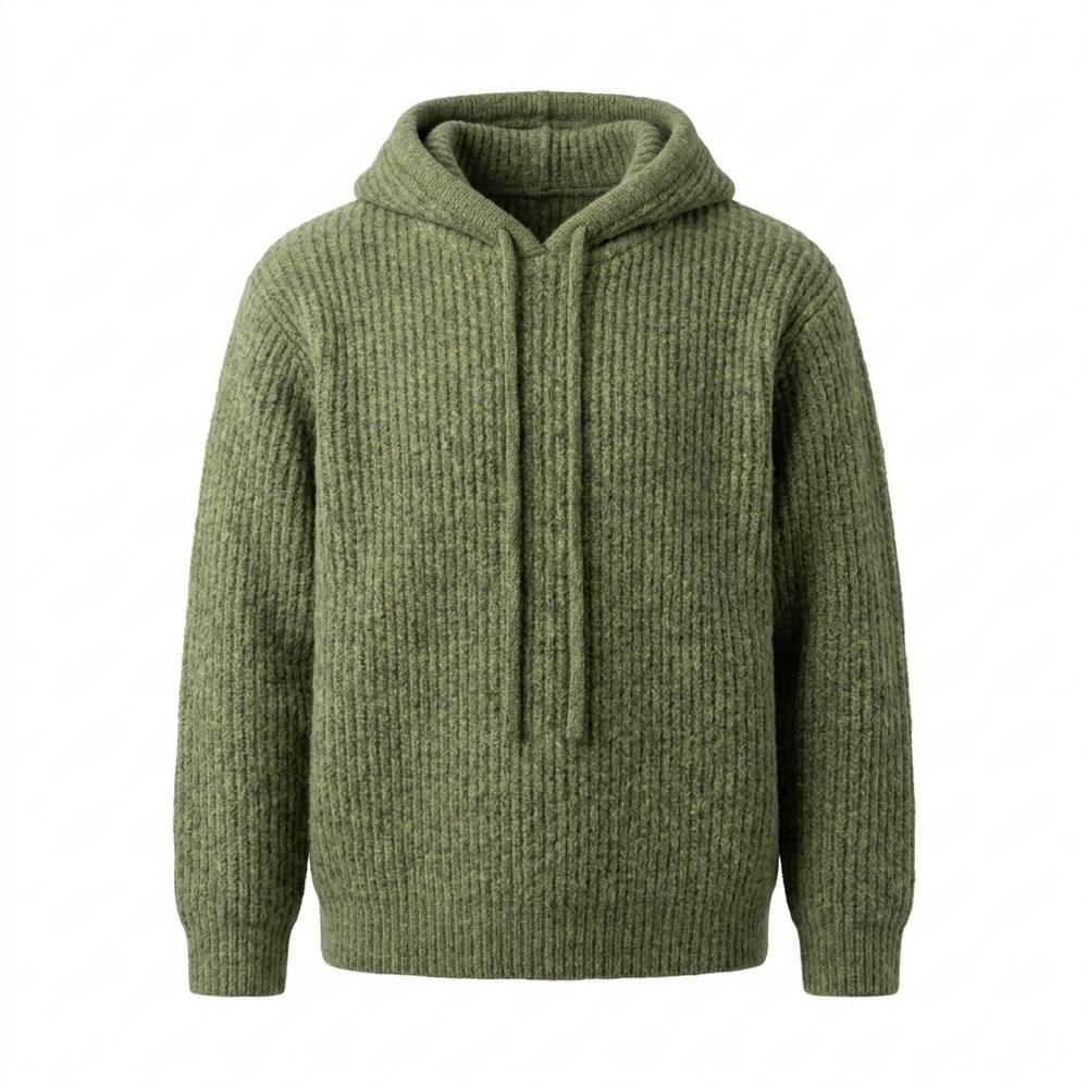Lederjacken Outlet24 - Dasom | Grobgestrickt Strukturiert Hoodie Unisex
