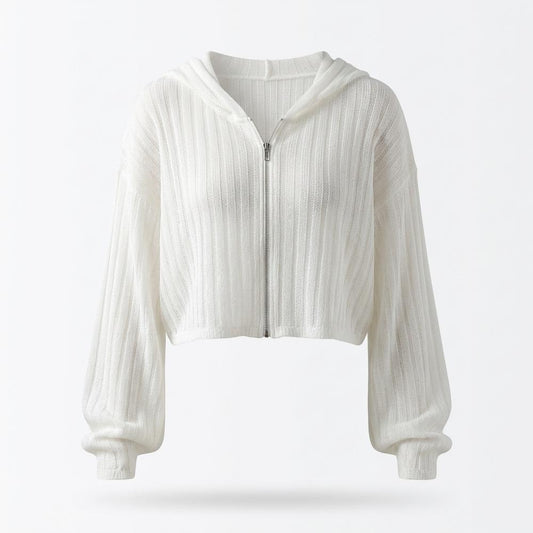 Lederjacken Outlet24 - Vikok | Transparent Langärmlig Strickjacke Damen