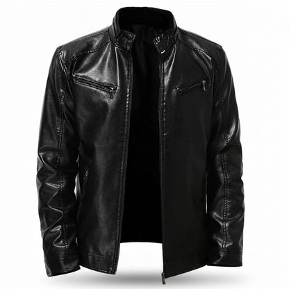 Lederjacken Outlet24 - Valim | Gesteppte Taillierte Lederjacke Herren