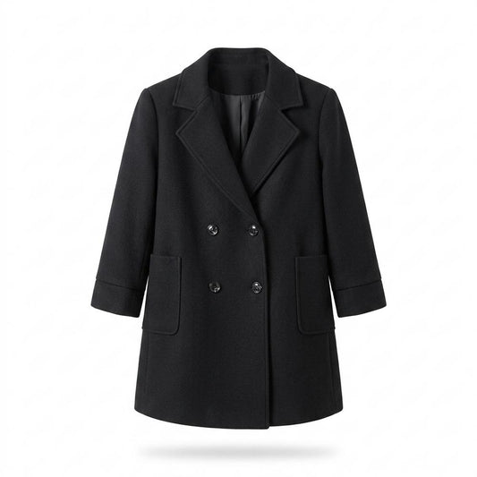Lederjacken Outlet24 - Mewod | Doppelreihig Tailliert Mantel Damen