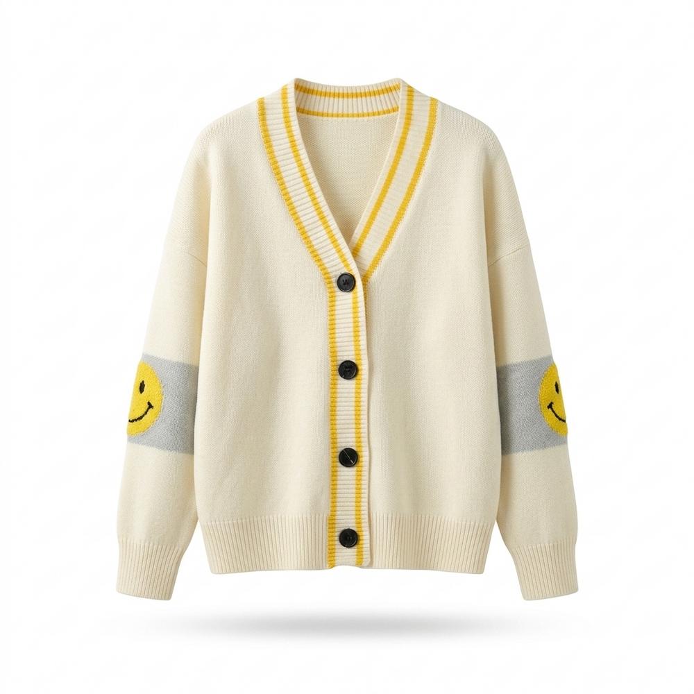 Lederjacken Outlet24 - Aomol | Geknöpfter Gestrickter Cardigan Damen