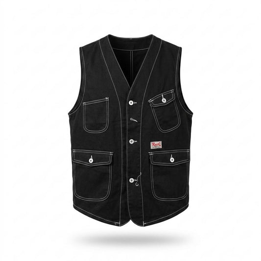 Lederjacken Outlet24 - Armor | Kontrastgesteppt Funktional Weste Herren