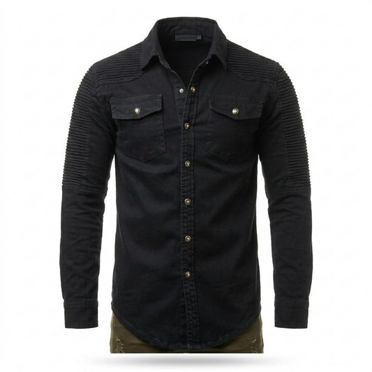 Lederjacken Outlet24 - Yomor | Gestepptes Tailliertes Hemd Herren