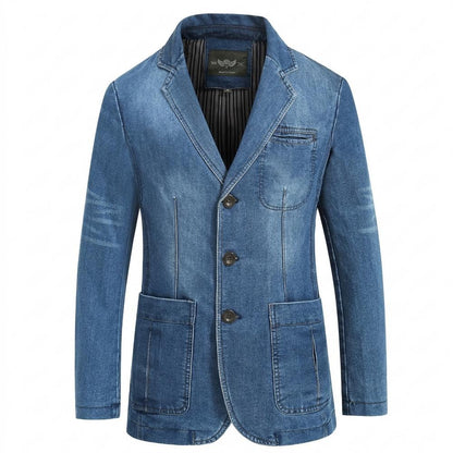 Lederjacken Outlet24 - Lunem | Jeans Geknöpft Sakko Herren