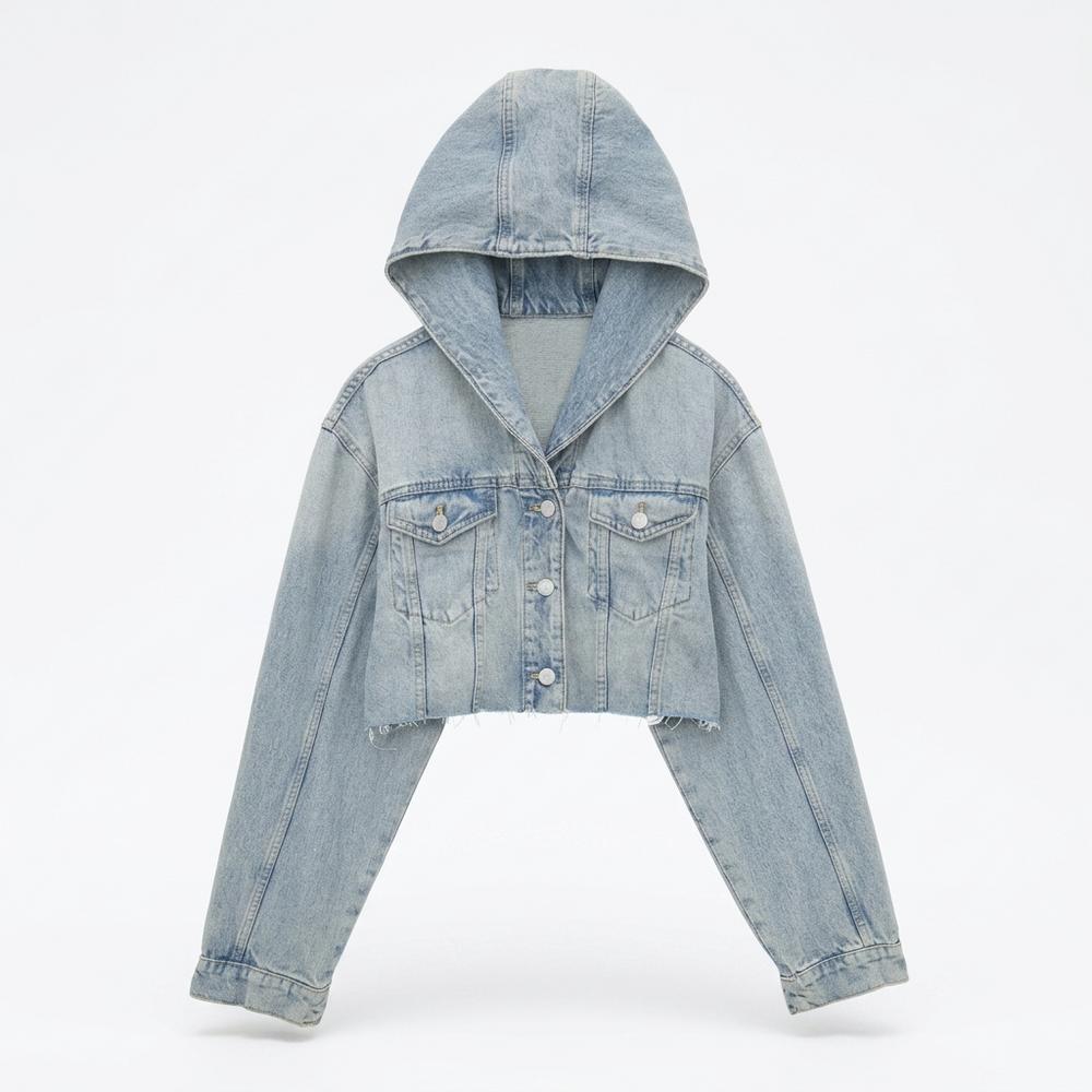 Lederjacken Outlet24 - Yefun | Kurzgeschnittene Geknöpfte Jacke Damen