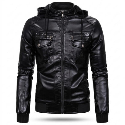Lederjacken Outlet24 - Yudam | Gefüttert Gesteppt Lederjacke Herren