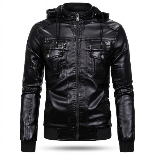 Lederjacken Outlet24 - Yudam | Gefüttert Gesteppt Lederjacke Herren