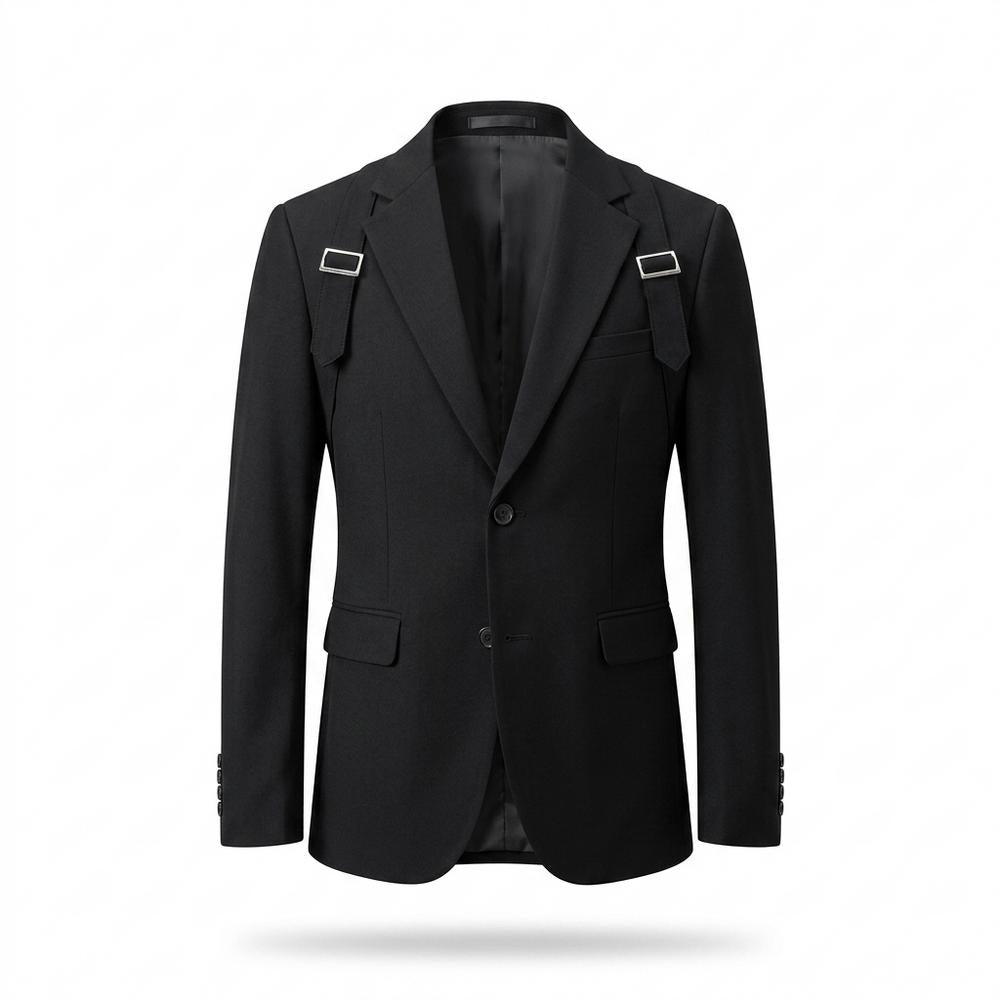 Lederjacken Outlet24 - Sobid | Tailliert Appliziert Anzug Herren