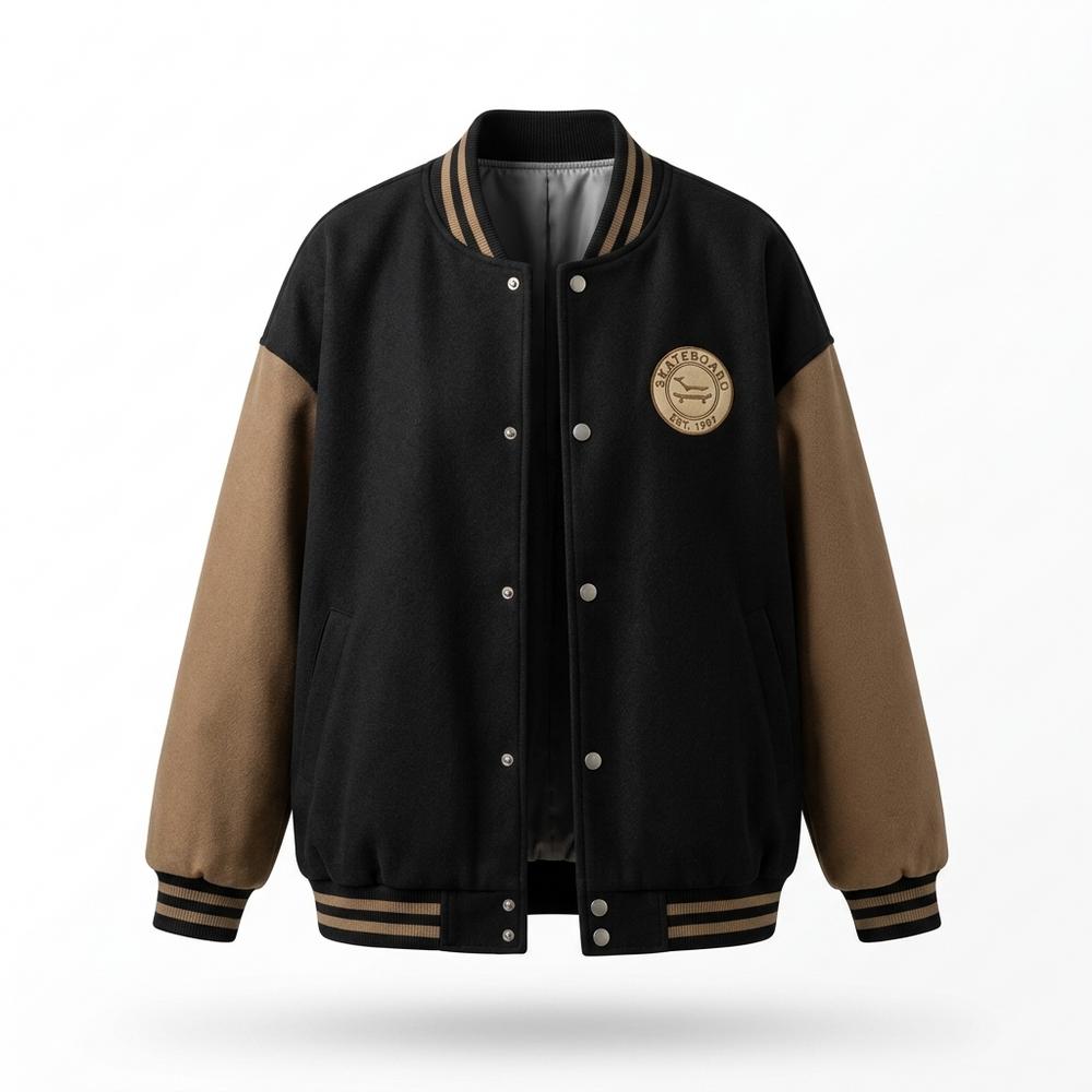 Lederjacken Outlet24 - Sosul | Zweifarbig Geknöpft Jacke Damen