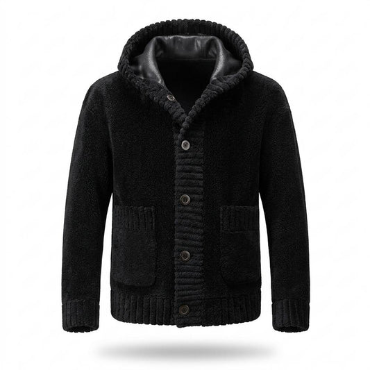Lederjacken Outlet24 - Tedon | Strukturiert Geknöpft Jacke Herren