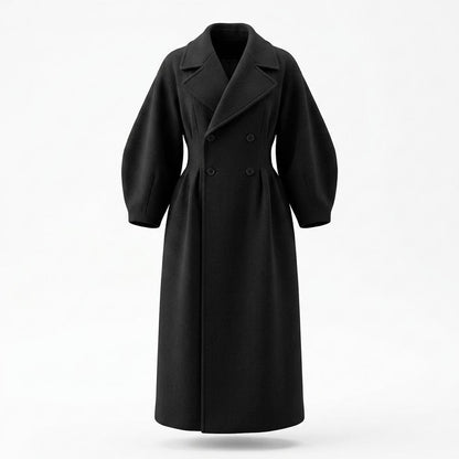 Lederjacken Outlet24 - Yelid | Tailliert Voluminös Mantel Damen