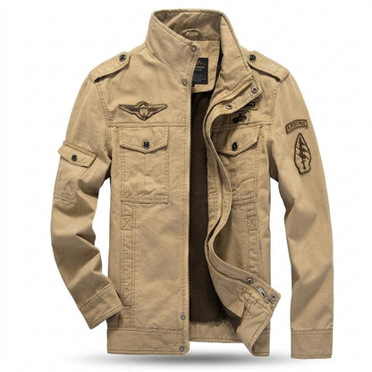 Lederjacken Outlet24 - Ruwur | Gefütterte Bestickte Jacke Herren