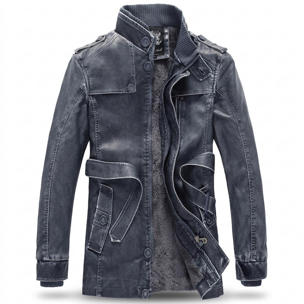 Lederjacken Outlet24 - Rigek | Gefüttert Gewaschen Lederjacke Herren