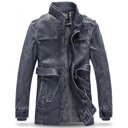 Lederjacken Outlet24 - Rigek | Gefüttert Gewaschen Lederjacke Herren