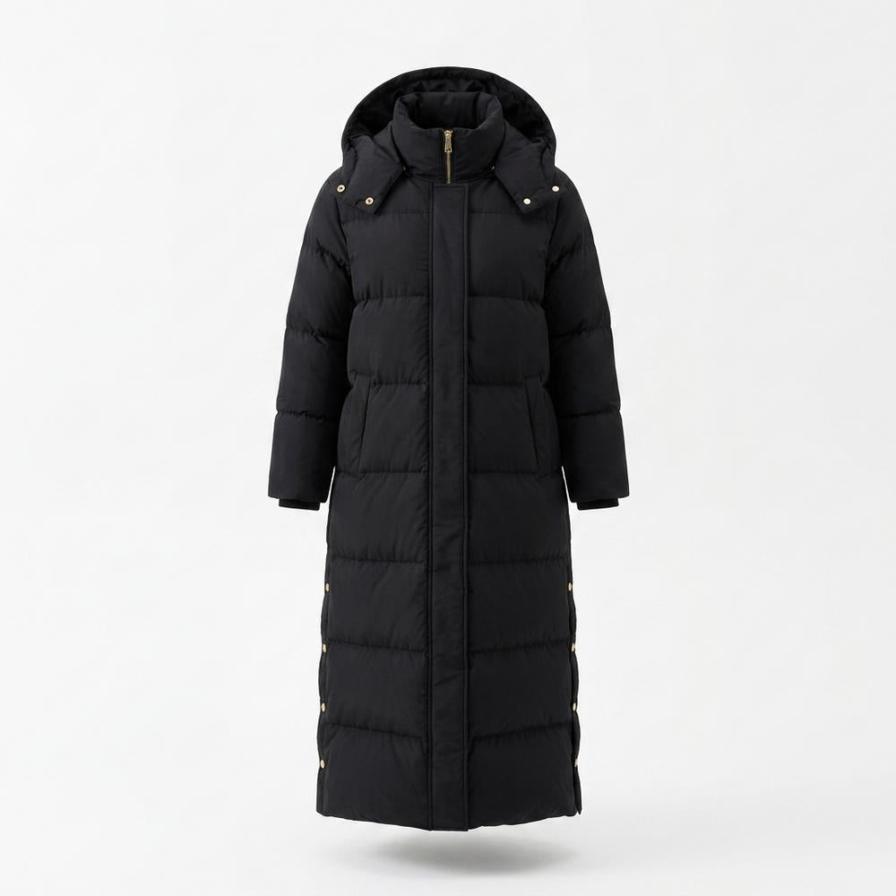 Lederjacken Outlet24 - Coniv | Gefütterter Langgeschnittener Mantel Damen
