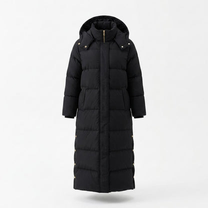 Lederjacken Outlet24 - Coniv | Gefütterter Langgeschnittener Mantel Damen