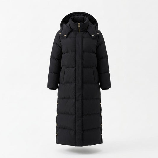 Lederjacken Outlet24 - Coniv | Gefütterter Langgeschnittener Mantel Damen