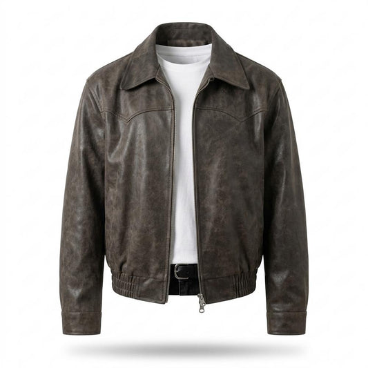 Lederjacken Outlet24 - Zakis | Velours Reißverschluss Wildleder-Jacke Herren