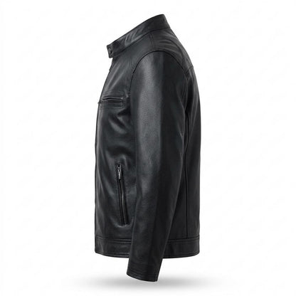 Lederjacken Outlet24 - Tiral | Gefütterte Taillierte Lederjacke Herren