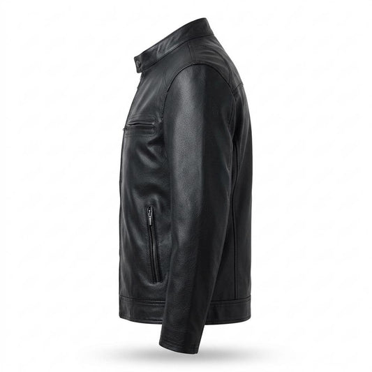 Lederjacken Outlet24 - Tiral | Gefütterte Taillierte Lederjacke Herren