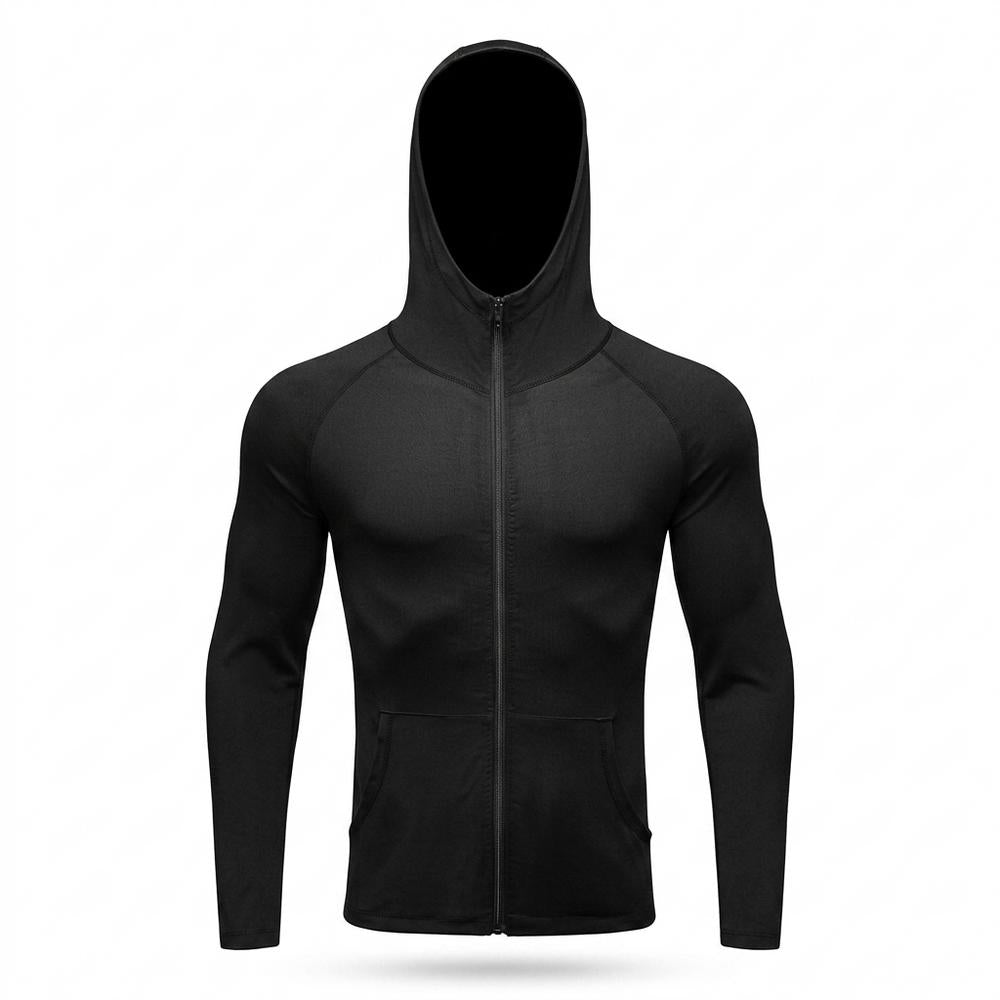 Lederjacken Outlet24 - Novas | Enganliegend Elastisch Hoodie Herren