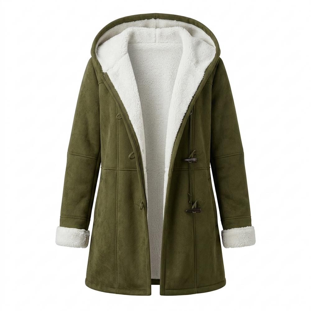 Lederjacken Outlet24 - Tudos | Gefütterter Wildleder Mantel Damen