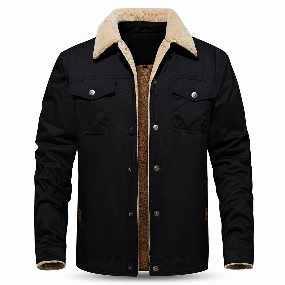 Lederjacken Outlet24 - Supas | Gefüttert Langärmelig Jacke Herren