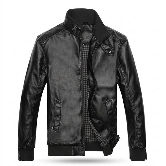 Lederjacken Outlet24 - Yovil | Gesteppte Gefütterte Lederjacke Herren