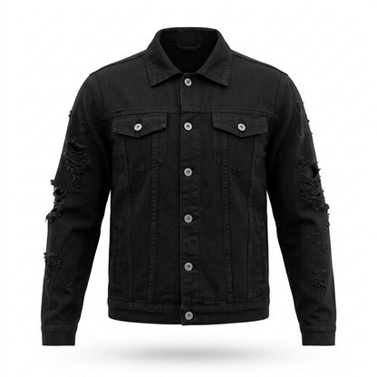 Lederjacken Outlet24 - Eobon | Geknöpft Used-Look Jacke Unisex