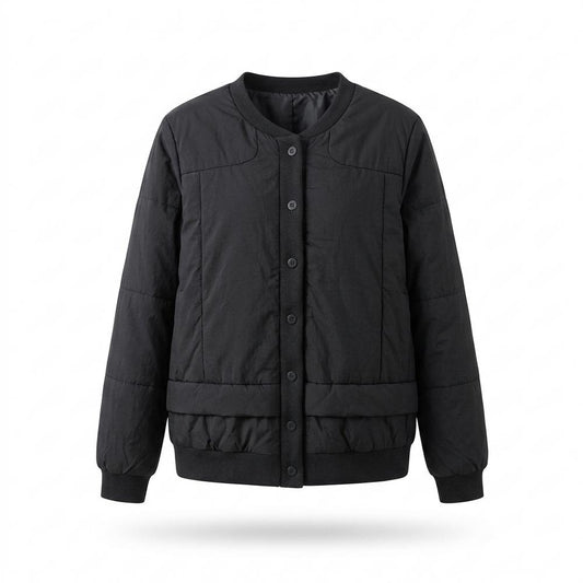 Lederjacken Outlet24 - Yufim | Gefüttert Kragenlos Jacke Damen