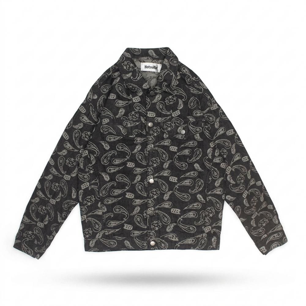 Lederjacken Outlet24 - Vusan | Gemusterte Langärmlige Jacke Unisex