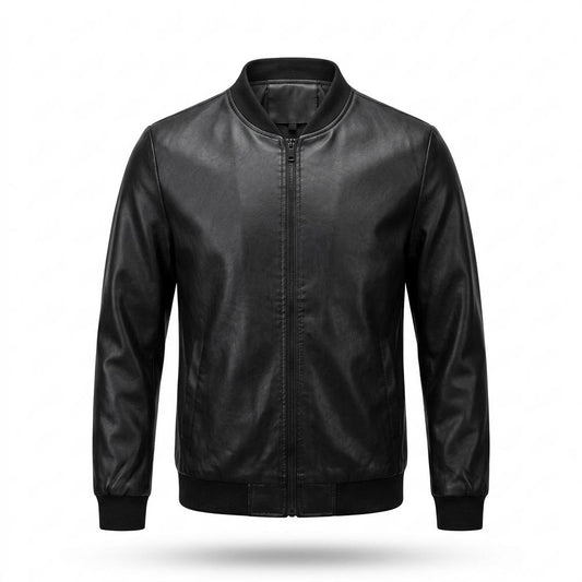 Lederjacken Outlet24 - Lehud | Glatt Tailliert Lederjacke Herren