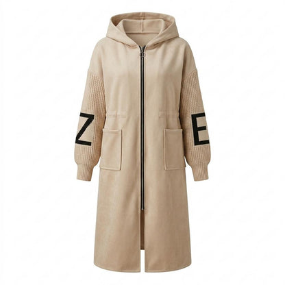 Lederjacken Outlet24 - Kekum | Kombinierter Langer Mantel Damen