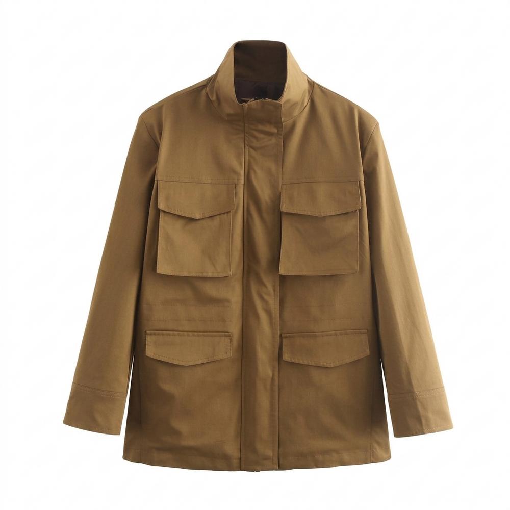Lederjacken Outlet24 - Zeluk | Funktional Hochgeschlossen Jacke Unisex