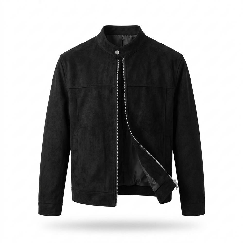 Lederjacken Outlet24 - Lafed | Schlichte Veloursartige Wildleder-Jacke Herren