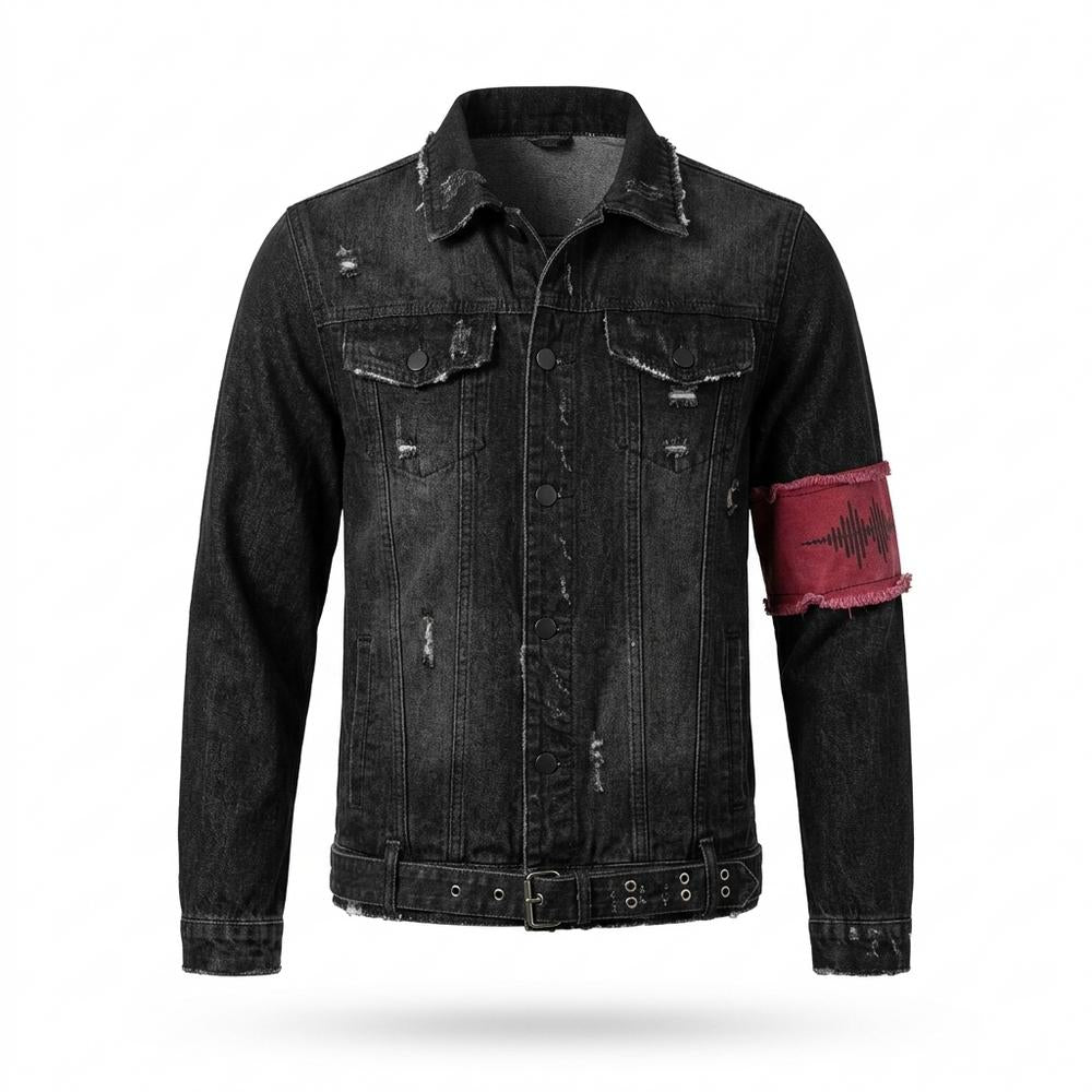 Lederjacken Outlet24 - Dalev | Gewaschen Gegürtet Jacke Herren