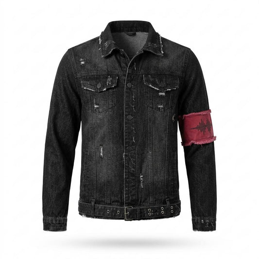 Lederjacken Outlet24 - Dalev | Gewaschen Gegürtet Jacke Herren