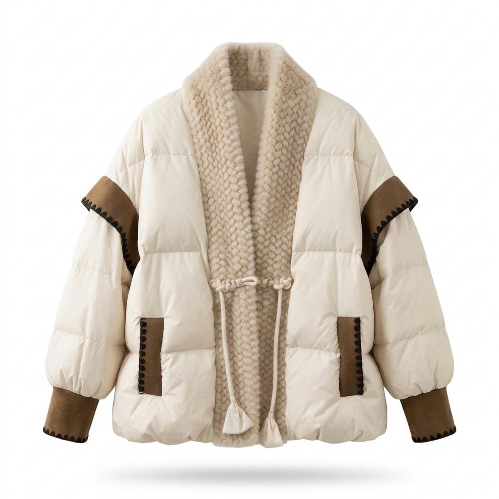 Lederjacken Outlet24 - Mifom | Gesteppt Tailliert Jacke Damen
