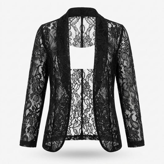 Lederjacken Outlet24 - Vosir | Transparent Verschlusslos Jacke Damen