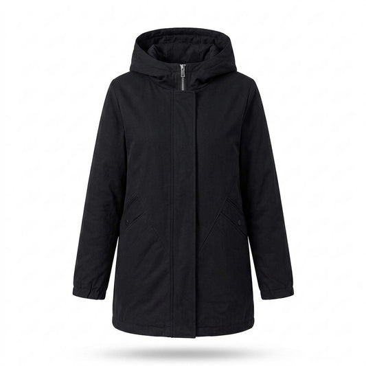 Lederjacken Outlet24 - Zuget | Gefütterte Kapuzen Jacke Damen