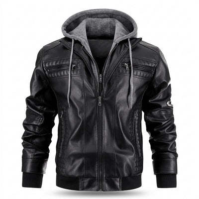 Lederjacken Outlet24 - Revan | Gefüttert Gesteppt Lederjacke Herren