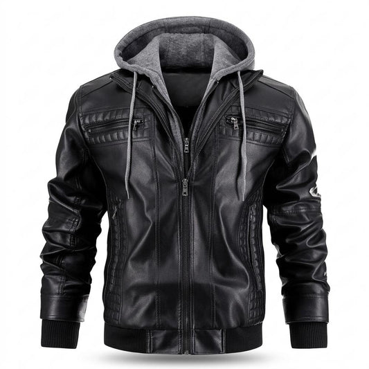 Lederjacken Outlet24 - Revan | Gefüttert Gesteppt Lederjacke Herren