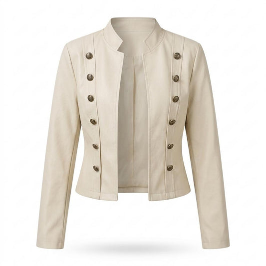 Lederjacken Outlet24 - Dalad | Kurz Doppelreihig Jacke Damen