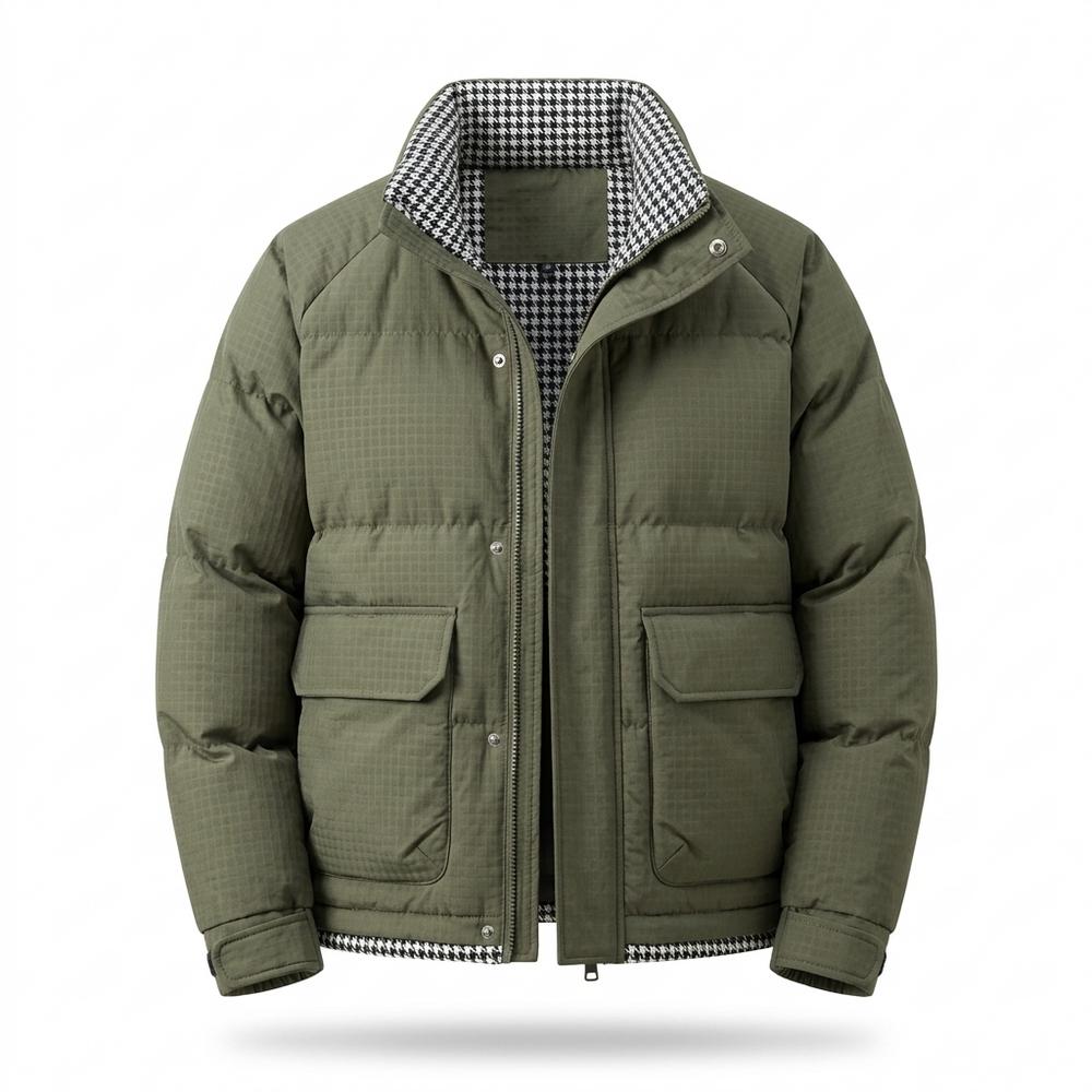 Lederjacken Outlet24 - Eolul | Wattiert Strukturiert Jacke Herren
