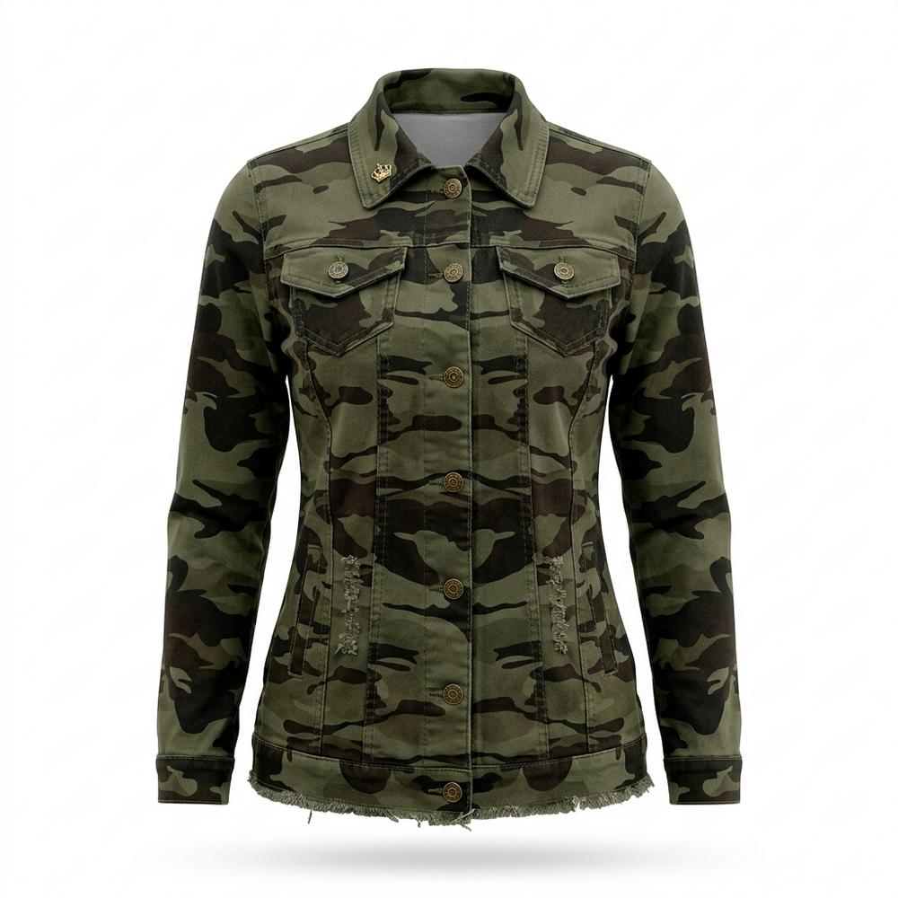 Lederjacken Outlet24 - Zuzis | Gemustert Geknöpft Jacke Damen