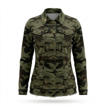 Lederjacken Outlet24 - Zuzis | Gemustert Geknöpft Jacke Damen