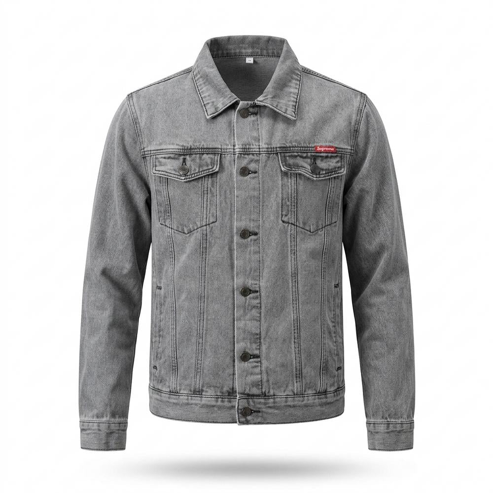 Lederjacken Outlet24 - Sebun | Gewaschene Jeans Jacke Herren